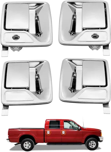 Miniatura 12 de Gledewen Manija de puerta exterior, lado delantero del conductor, compatible con Ford F-250/F-350/F-450/F-550 Super Duty/Ford Excursion 1999-2016