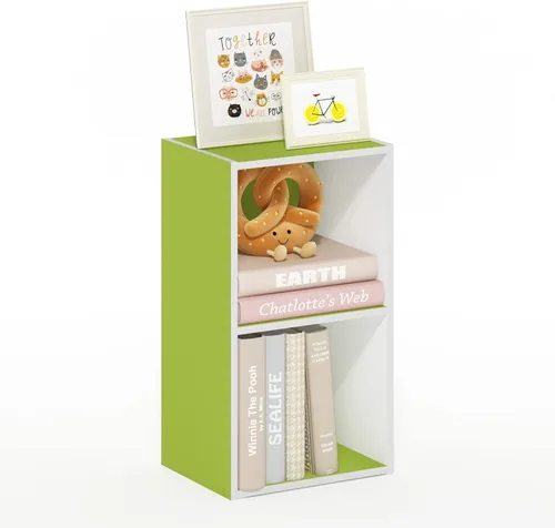 Miniatura 71 de Furinno - Estantería abierta reversible de 5 cubos, color blanco y rosado, 11069WH/PI Blanco/Rosa