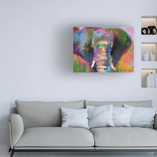 Miniatura 3 de Trademark Fine Art Elephant 2 - Obra de arte de Richard Wallich, 14 x 19 pulgadas