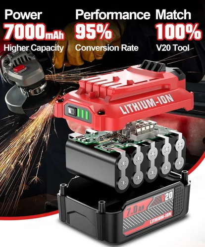 Miniatura 4 de Bonadget Nuevo 2PACK de 7.0Ah para batería de 20V Craftsman para batería V20 Craftsman CMCB205 CMCB202 CMCB204 CMCB206 Reemplazo de batería