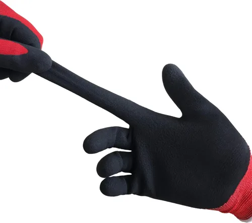 Miniatura 3 de COOLJOB Guantes de jardinería para hombres, 6 pares transpirables con revestimiento de goma para desmalezado de jardín, paisajismo, trabajo al aire