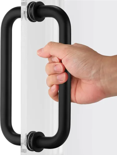 Miniatura 8 de Kolet Manija para Puerta de Ducha, Manija de Puerta de Ducha de Vidrio de 8 Pulgadas de Centro a Centro, Acero Inoxidable 304, Compatible con Vidrio
