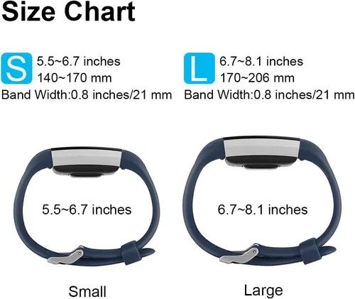 Miniatura 2 de Paquete de 3 correas deportivas compatibles con Fitbit Charge 2 bandas para mujeres y hombres, correas de repuesto ajustables para Fitbit Charge 2