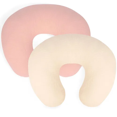 Miniatura 9 de Funda de almohada de lactancia, paquete de 2 fundas extraíbles de muselina de algodón para almohadas de lactancia, funda de almohada ultrasuave