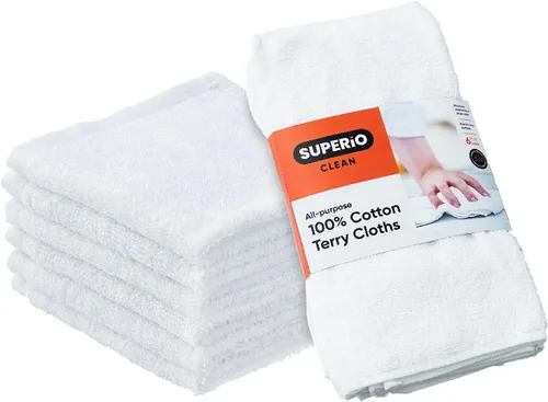 Miniatura 25 de Superio Toallas de rizo de algodón, toallas grises 100% algodón, trapos de limpieza para cuerpo y cara, toallas de spa, multiusos