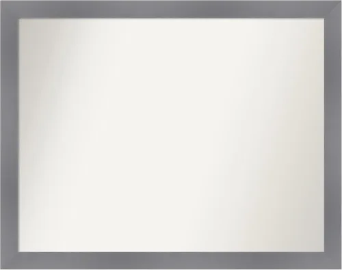 Miniatura 383 de Amanti Art Espejo personalizado, espejo de baño gris plomo a rayas, espejo de pared o espejo de tocador de baño sobre el fregadero