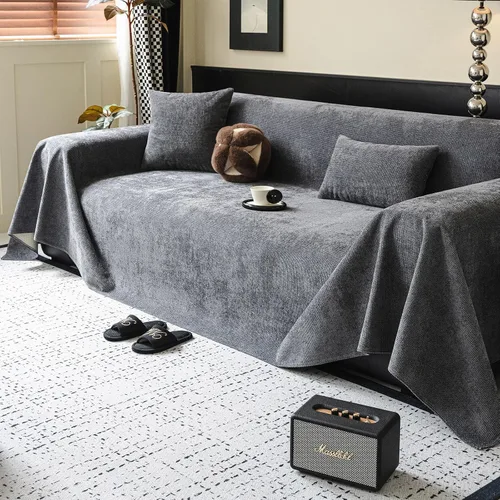 Miniatura 188 de STACYPIK Funda de sofá gris impermeable para perros, funda de sofá antideslizante para sofá de 3 cojines, funda seccional lavable para forma de L