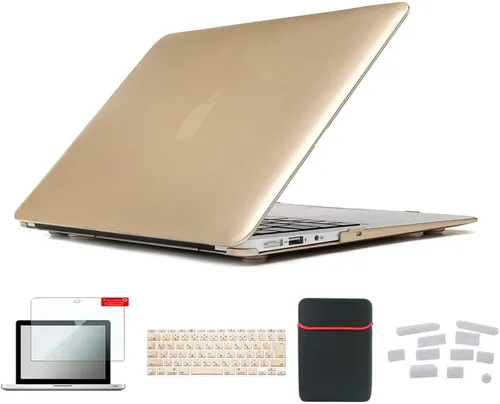 Miniatura 11 de Pack 5 en 1 de carcasa para MacBook Air, de Se7enline, de plástico duro, tacto suave, con protector de teclado de silicón, protector de pantalla