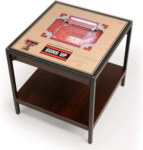 Miniatura 11 de YouTheFan NCAA - Mesa auxiliar iluminada StadiumView de 25 capas