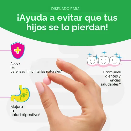 Miniatura 4 de Culturelle Kids - Probiótico masticable diario para niños, para niños de 3 años en adelante, 30 unidades, #1 Marca recomendada por pediatras