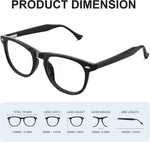 Miniatura 4 de Lentes de bloqueo de luz azul para mujeres y hombres, lentes de luz azul para computadora, antifatiga ocular y deslumbramiento UV