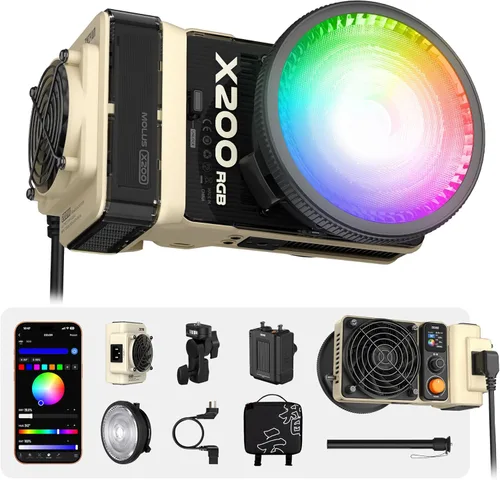 Miniatura 15 de ZHIYUN MOLUS X100 RGB PRO 100W Luz de Vídeo [Oficial] V2 Versión Mejorada Iluminación Profesional para Fotografía Portátil Salida Continua
