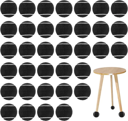 35 pelotas de tenis precortadas a granel para patas de muebles, fundas de pies de silla, pelotas de protección para el suelo, cubiertas para patas