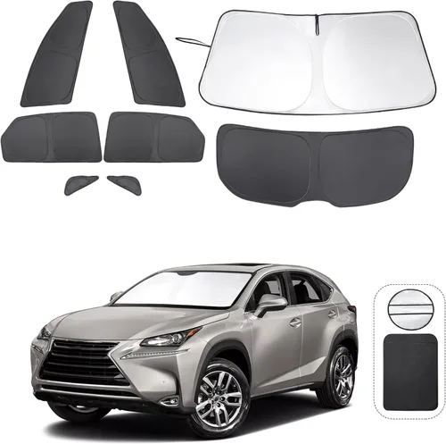 Miniatura 23 de TINGLU Parasoles para Ventanas para Mazda 3 2019-2026 Accesorios Coche Ventanas Laterales Completas Parabrisas Triangular Trasero Protector Solar
