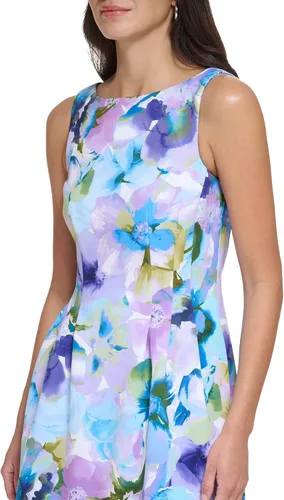 Miniatura 4 de Jessica Howard Vestido casual con estampado pequeño para mujer