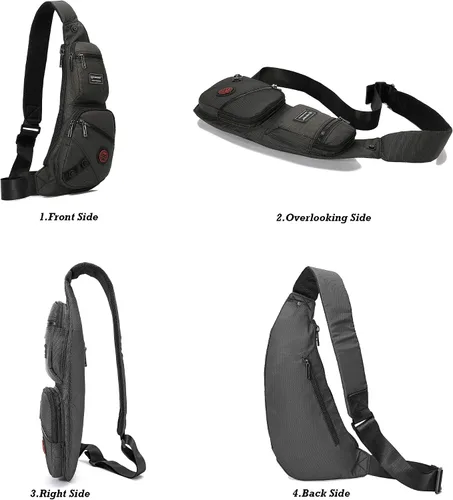 Miniatura 57 de Nicgid Sling Bag - Mochila bandolera para hombre), LYSB01NH075BJ-SPRTSEQIP