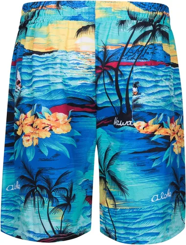 Miniatura 5 de TUNEVUSE Camisa hawaiana de manga corta para hombre, trajes con estampado de flores, conjuntos tropicales de 2 piezas, camisas y pantalones cortos