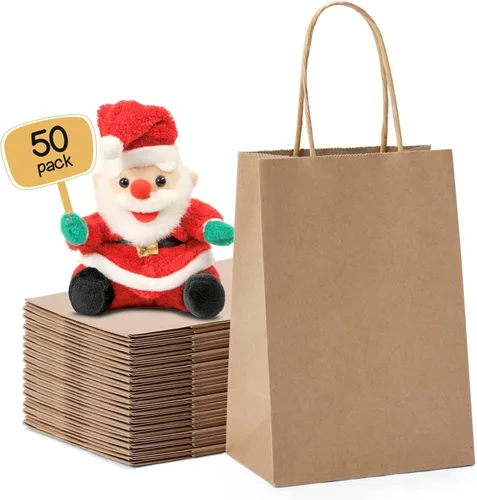 Miniatura 34 de Metronic - Bolsas de regalo de papel kraft con asas de 16 x 6 x 12 pulgadas, paquete de 6000 Para Navidad, recuerdos de fiesta de cumpleaños