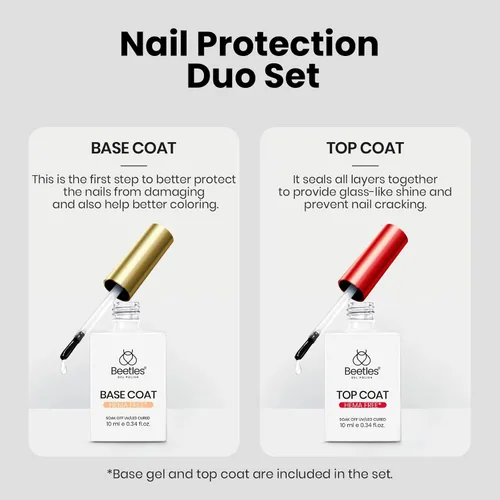 Miniatura 239 de Beetles - Esmalte de uñas de gel rosa claro, 0.5 fl oz, color rosa bebé, esmalte de gel que se absorbe con luz UV LED, arte de uñas de verano, salón