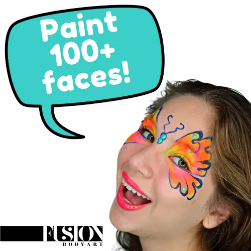 Miniatura 3 de FUSION BODY ART Paleta de pintura facial de calidad, kit de carnaval, hipoalergénico, seguro y no tóxico, kit de pintura facial de maquillaje