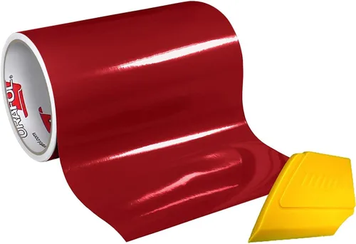 Miniatura 3 de VViViD ORACAL 651 - Calcomanías de vinilo brillante de 12 x 10 pies, a base de disolventes, con base de adhesivo, con escobilla multiusos amarilla