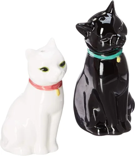 Miniatura 3 de Abbott Collection - Salero y pimentero simple de 2.5 pulgadas de alto, gato negro
