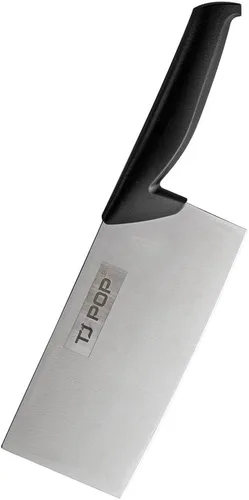 Miniatura 9 de TJ POP Cuchilla China de Chef, Cuchillo de Acero Inoxidable de 7.5 Pulgadas con Mango Ergonómico, Cuchillo de Cocina Ultra Afilado para Hogar