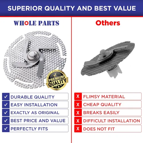 Miniatura 7 de Whole Parts - Cuchilla para picadora de lavavajillas mejorada # W11246682 - Repuesto y compatible con algunos lavavajillas Whirlpool - Reemplaza