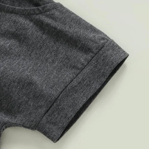 Miniatura 5 de Gueuusu Ropa de bebé occidental para niño, camiseta sin mangas con estampado de vaca de las tierras altas para niños pequeños, conjunto