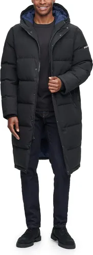 Miniatura 2 de DKNY Chaqueta de parka extra larga con capucha Arctic Cloth para hombre
