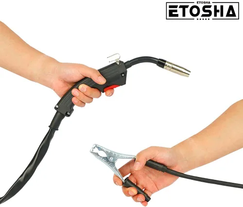 Miniatura 5 de ETOSHA Soldador MIG de 140 amperios, soldador de núcleo de flujo AC 110 V sin gas con inversor IGBT, soldadores automáticos de alimentación
