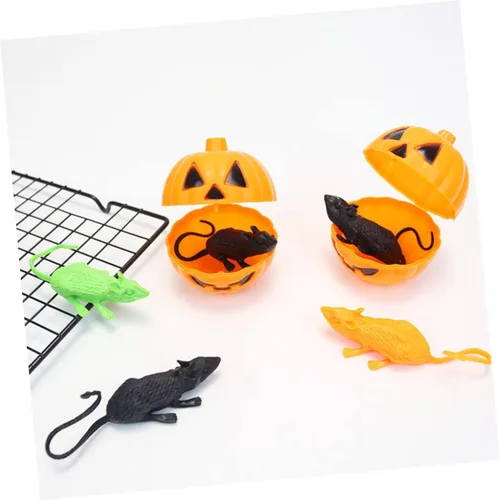 Miniatura 8 de 18Pcs Simulation Mice Halloween Props for Pranks and Decorations Realistic Fake Rat Playthings for