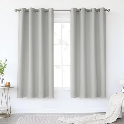 Miniatura 52 de KEQIAOSUOCAI Cortinas rosa bebé de 63 pulgadas para habitación de niñas - Con aislamiento térmico que oscurece la habitación, cortinas de ventana