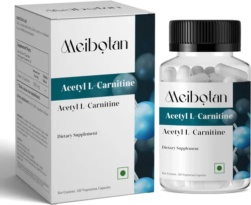 Acetil L-carnitina 1,000 mg de alta potencia apoya la producción de energía, nutrición deportiva, apoya la memoria/enfoque - 120 cápsulas vegetales