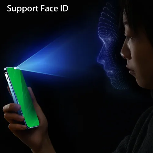 Miniatura 4 de Espejo de vidrio templado antiazul, protector de pantalla anti-espía, película antiespía para iPhone 11 Pro Max/iPhone XS Max, 6.5 pulgadas