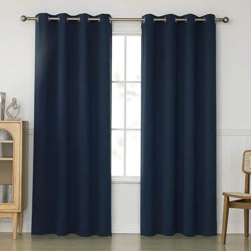 Miniatura 103 de KEQIAOSUOCAI Cortinas rosa bebé de 63 pulgadas para habitación de niñas - Con aislamiento térmico que oscurece la habitación, cortinas de ventana