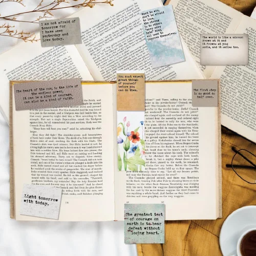 Miniatura 5 de 60 calcomanías motivacionales vintage con citas – estilo máquina de escribir, calcomanías literarias e inspiradoras positivas para álbumes