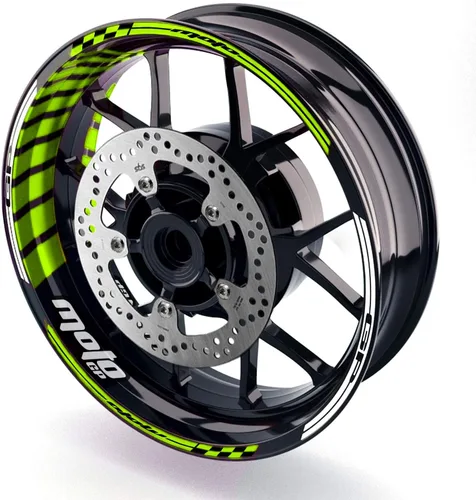 Miniatura 25 de MC MOTOPARTS Adhesivos para llanta de rueda 17 pulgadas Cinta adhesiva AA01 Compatible con GSX1300R GSXR1000 GSXR600 (Azul Aqua)