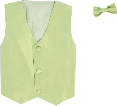 Conjunto de chaleco y moño con broche Varios colores Tallas únicas para niño