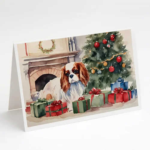 Miniatura 111 de Caroline's Treasures DAC2753GCA7P Paquete de 8 tarjetas de felicitación navideña acogedora de Husky siberiano Tarjetas en blanco con sobres