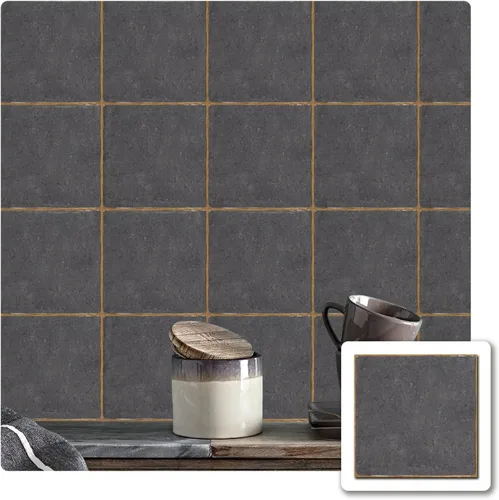 Miniatura 18 de Alwayspon Vinilo adhesivo efecto piedra, pegatinas para azulejos de pared autoadhesivas, protector antisalpicaduras para cocina y baño, T026