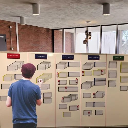 Miniatura 5 de Agile Management Set Plus – Kit de tarjetas magnéticas Scrum y Kanban de 156 piezas Tarjetas de tablero ágil reutilizables para tareas, historias