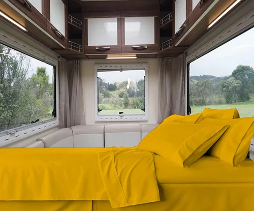 Miniatura 9 de RV-Sheets - Juego de sábanas estrechas de 29.9 x 78.3 in, 600 hilos, 100% egipcias, autocaravanas, caravanas, caravanas, barcos, suaves, de lujo