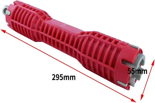 Miniatura 2 de SagaSave Instalador de grifo y fregadero Herramienta multifuncional llave de grifo Herramienta de instalación de fregadero de doble cabezal