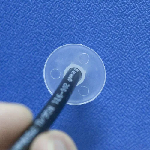 Miniatura 6 de Steren Buje de alimentación simple RG6 transparente - Paquete de 100