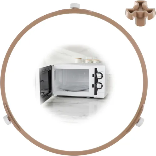Anillo giratorio de microondas de 8.74 pulgadas con rodillos de 0.591 in, anillo universal para horno de microondas, bandeja giratoria de repuesto