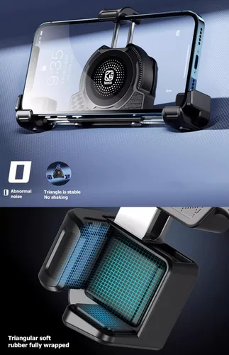 Miniatura 6 de Kewig Soporte de teléfono para motocicleta con amortiguador de vibraciones y cámara sin bloqueo, soporte de teléfono de motocicleta antirrobo
