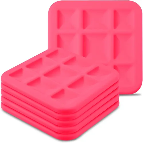 Miniatura 14 de Paquete de 6 salvamanteles de silicona para platos calientes, almohadillas calientes para cocina, salvamanteles para ollas y sartenes calientes