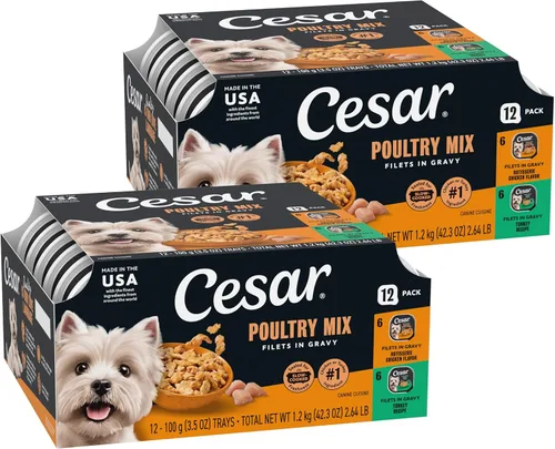 Miniatura 16 de Cesar Gourmet - Comida húmeda para perros, paquete de 12