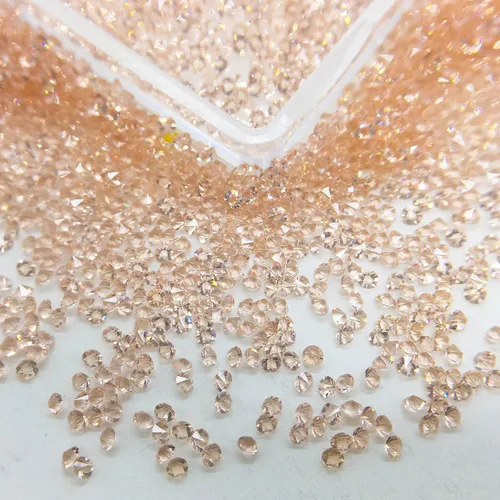 Miniatura 12 de HUETFAT 8800 piezas de diamantes de imitación negros AB Pixie para uñas, microgemas de 0.047 pulgadas con purpurina para uñas, mini diamantes